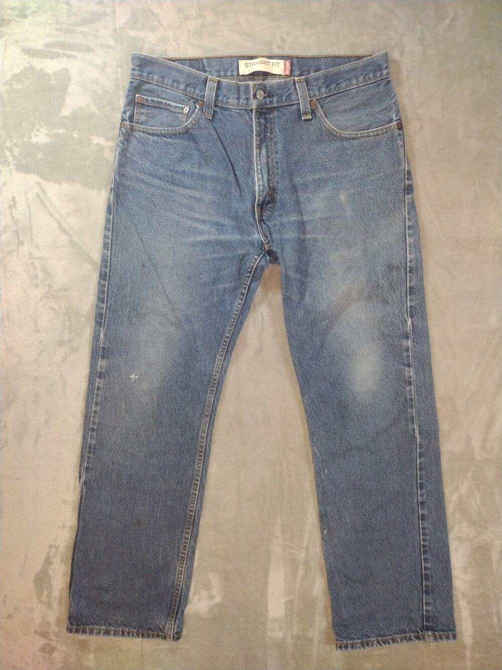 Vtg Levis 550 Jeans Mens 33x30 Wallet Fade Thrash Straight Fit Y2K Casual USA
